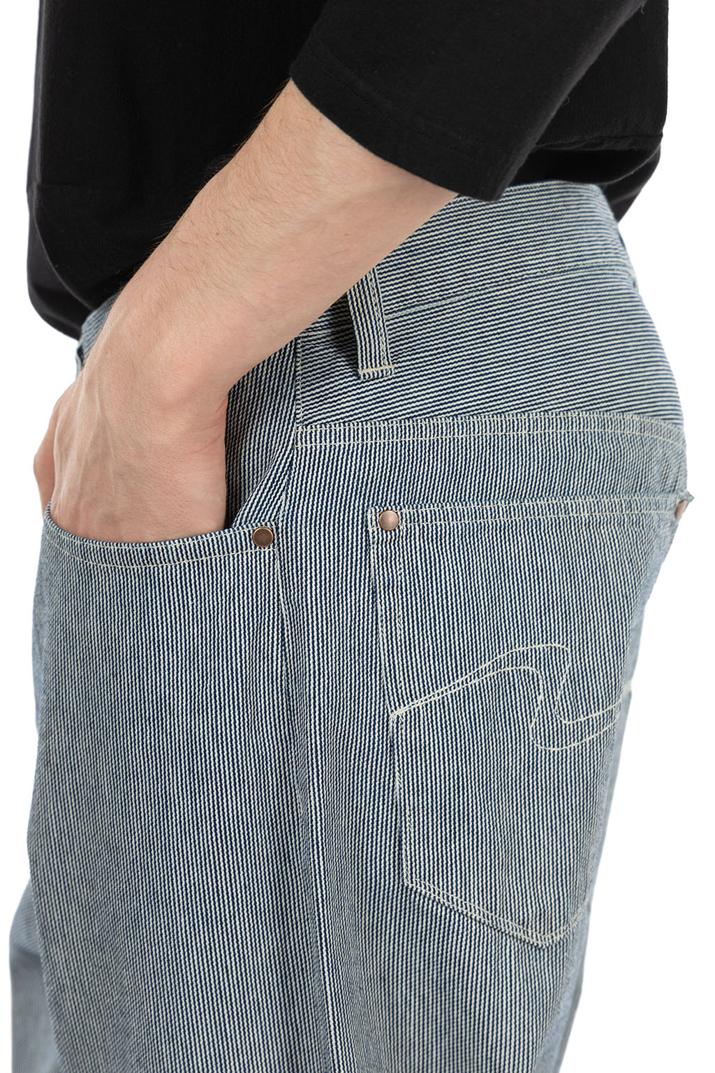 Tigre Brocante - Hickory Big 5-Pocket Pants - Indigo