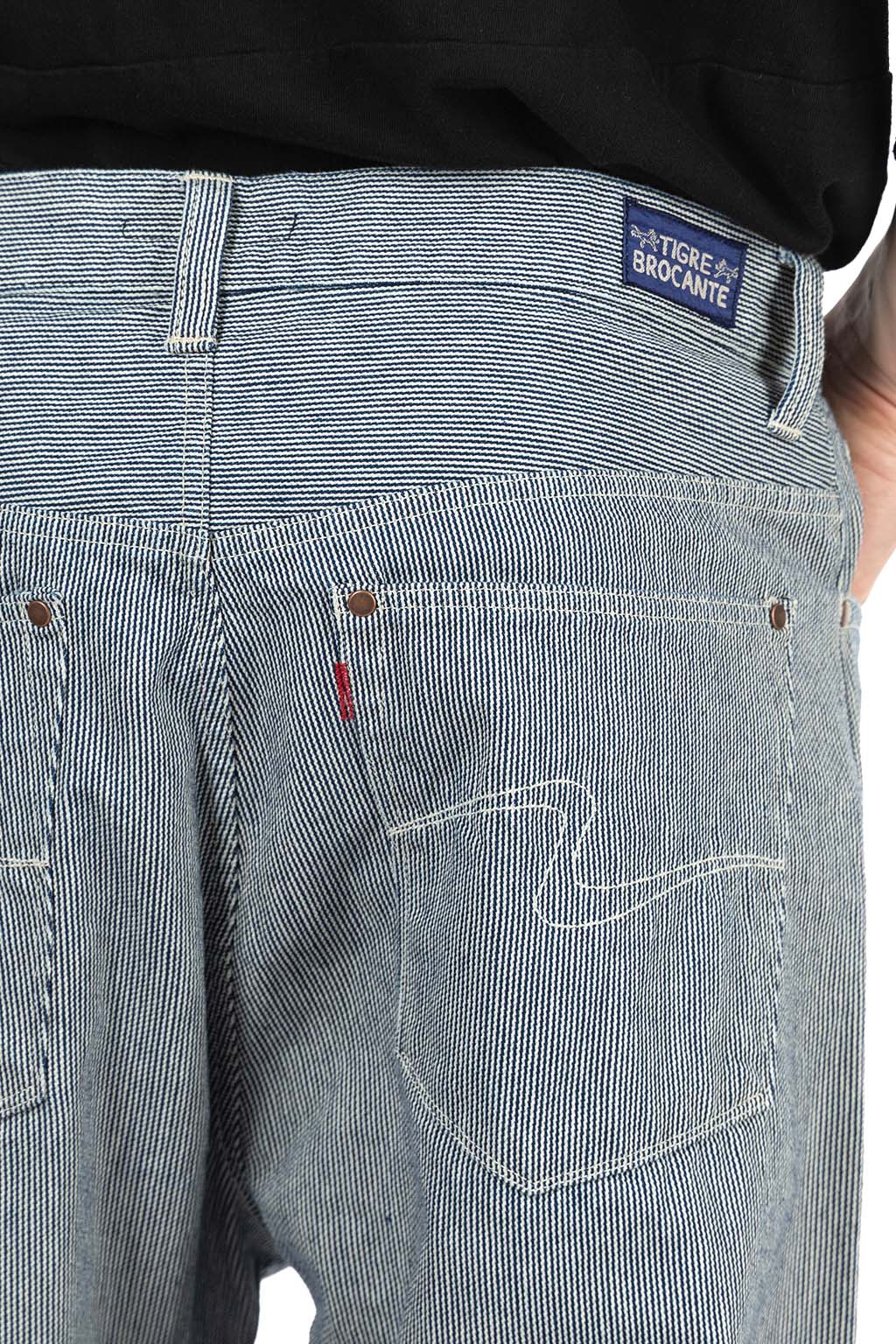 Tigre Brocante - Hickory Big 5-Pocket Pants - Indigo