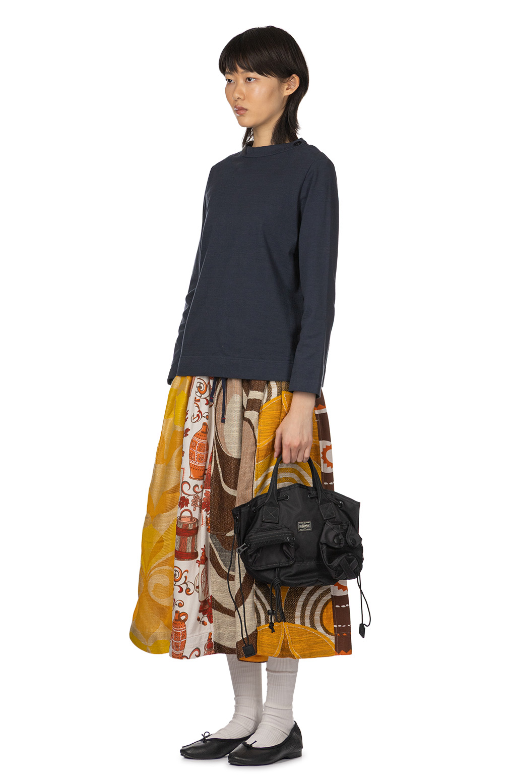 Tigre Brocante - Light Jersey Shoulder Button T-shirt - Black