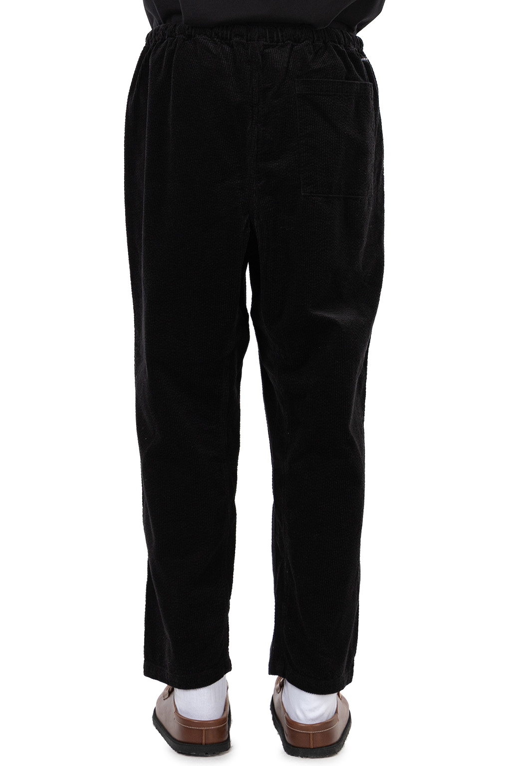 Tigre Brocante - Seersucker Corduroy Tagosaku Long Pants - Black