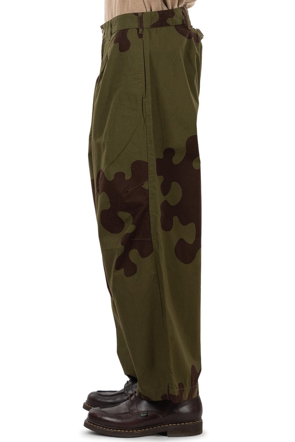 Tigre Brocante - TB Amoeba Kamo Dart Wide Pants - Khaki