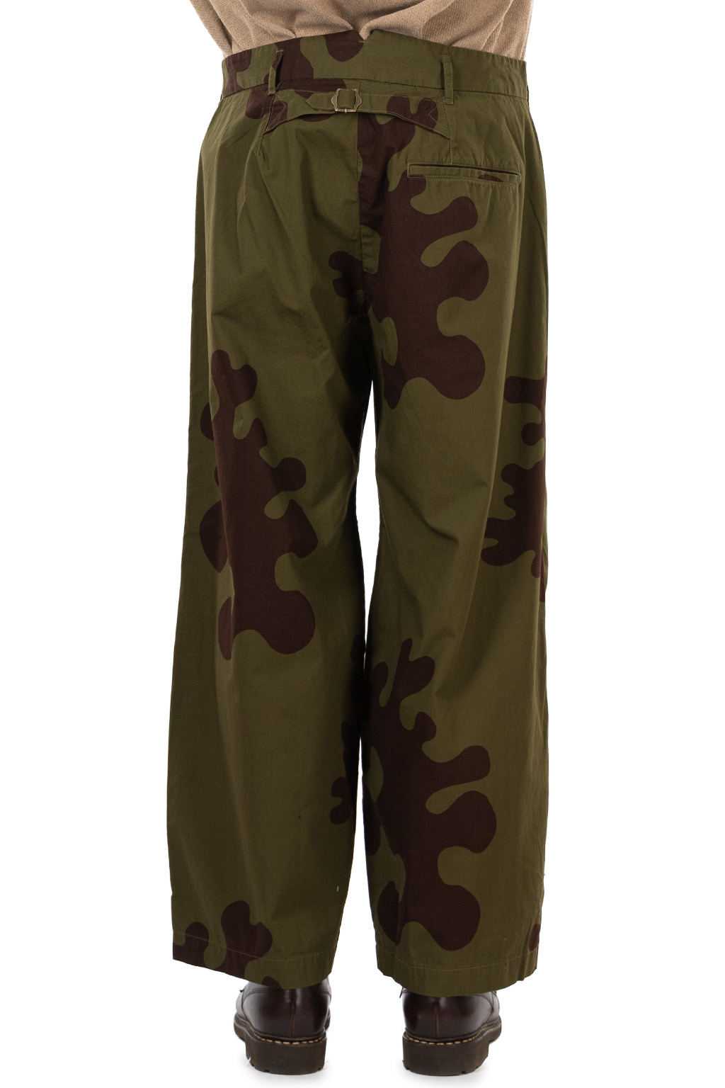 Tigre Brocante - TB Amoeba Kamo Dart Wide Pants - Khaki