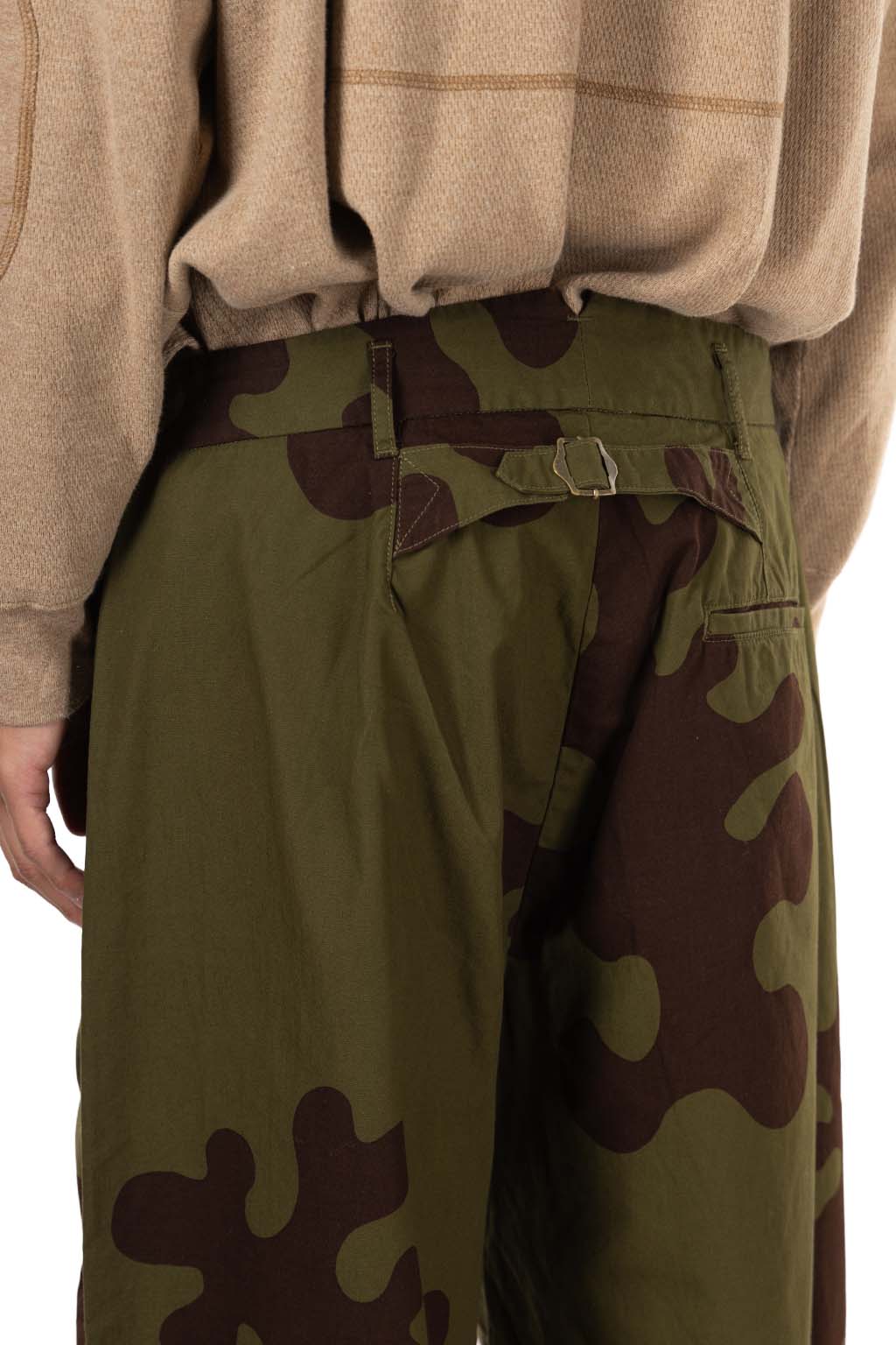 Tigre Brocante - TB Amoeba Kamo Dart Wide Pants - Khaki