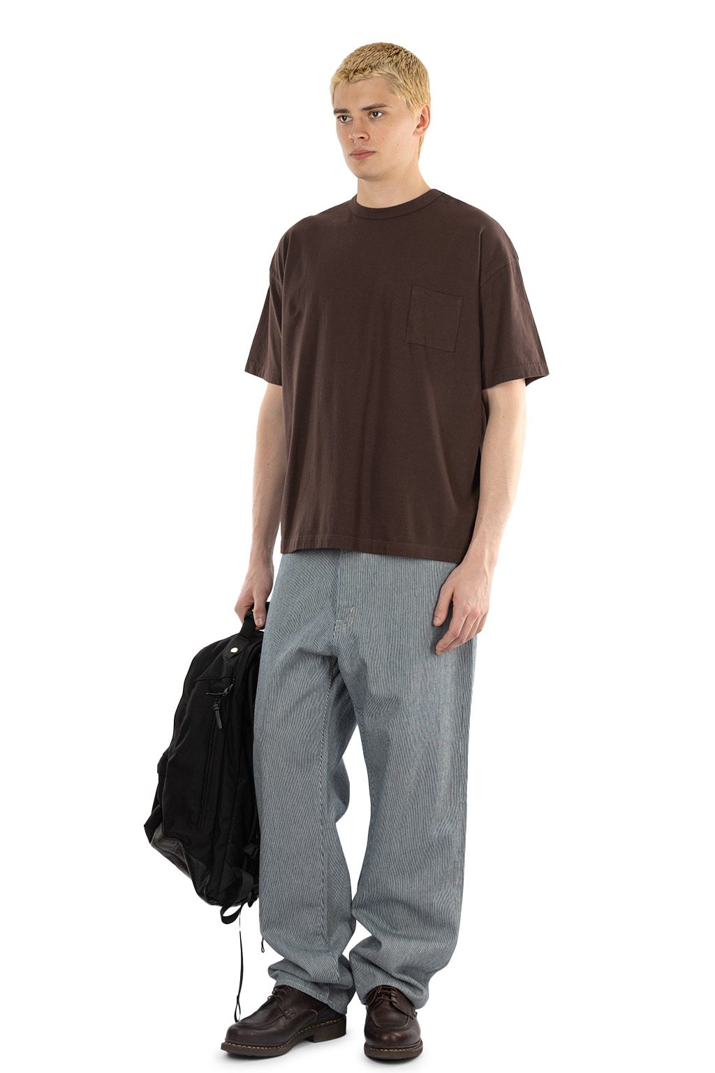Tigre Brocante - Venice Beach Pocket SS T-Shirt - Brown