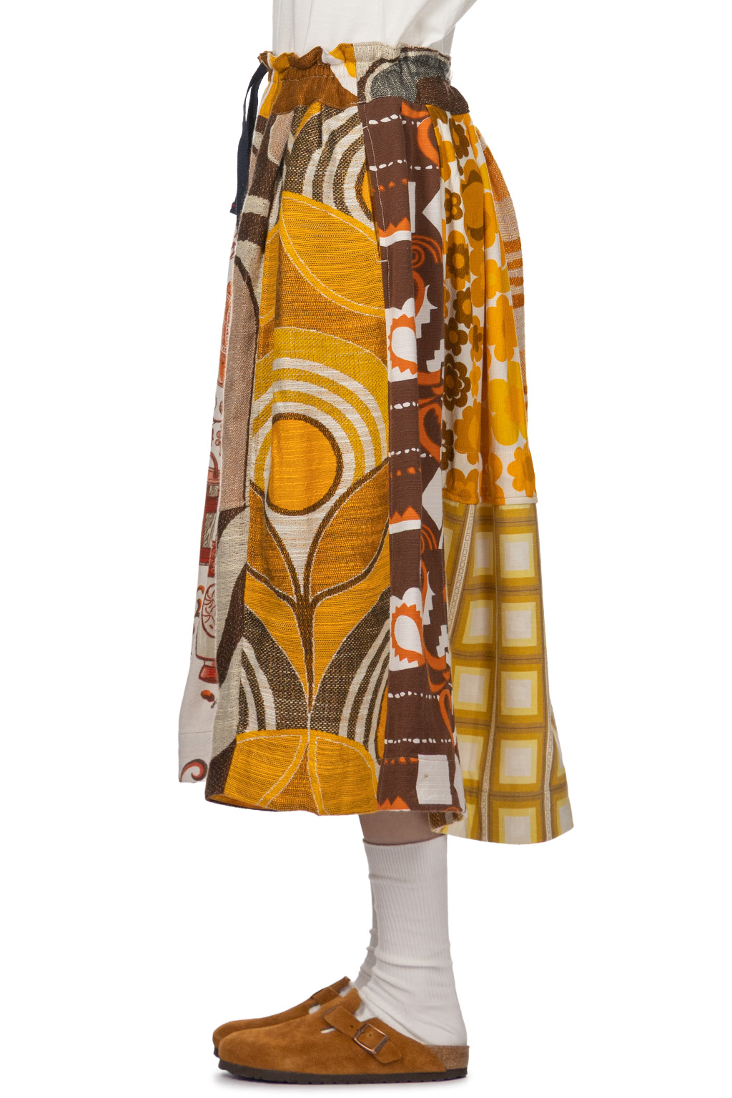 Tigre Brocante - Vintage Euro 70s Ficelle Long Gathered Skirt - Various Colors