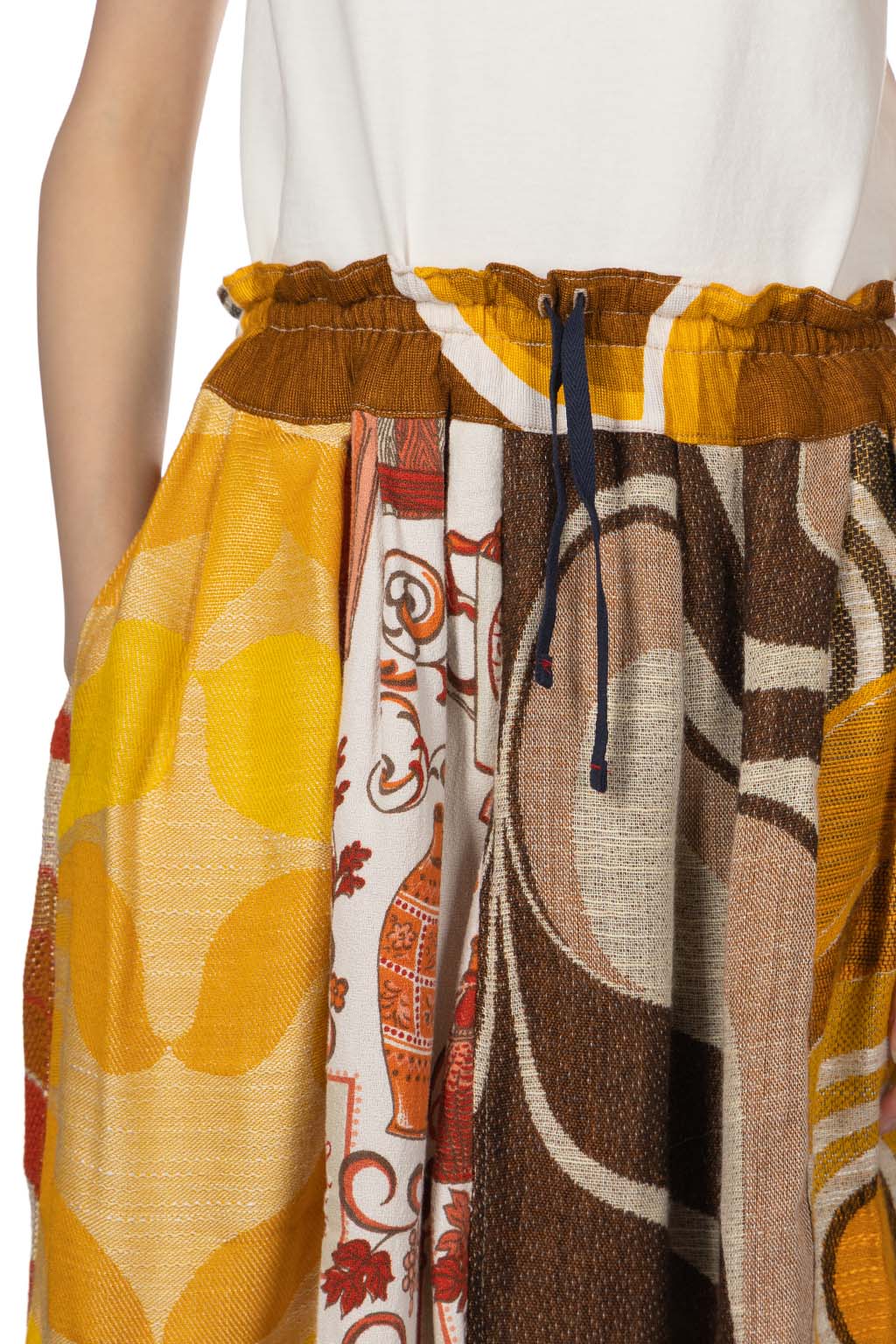 Tigre Brocante - Vintage Euro 70s Ficelle Long Gathered Skirt - Various Colors
