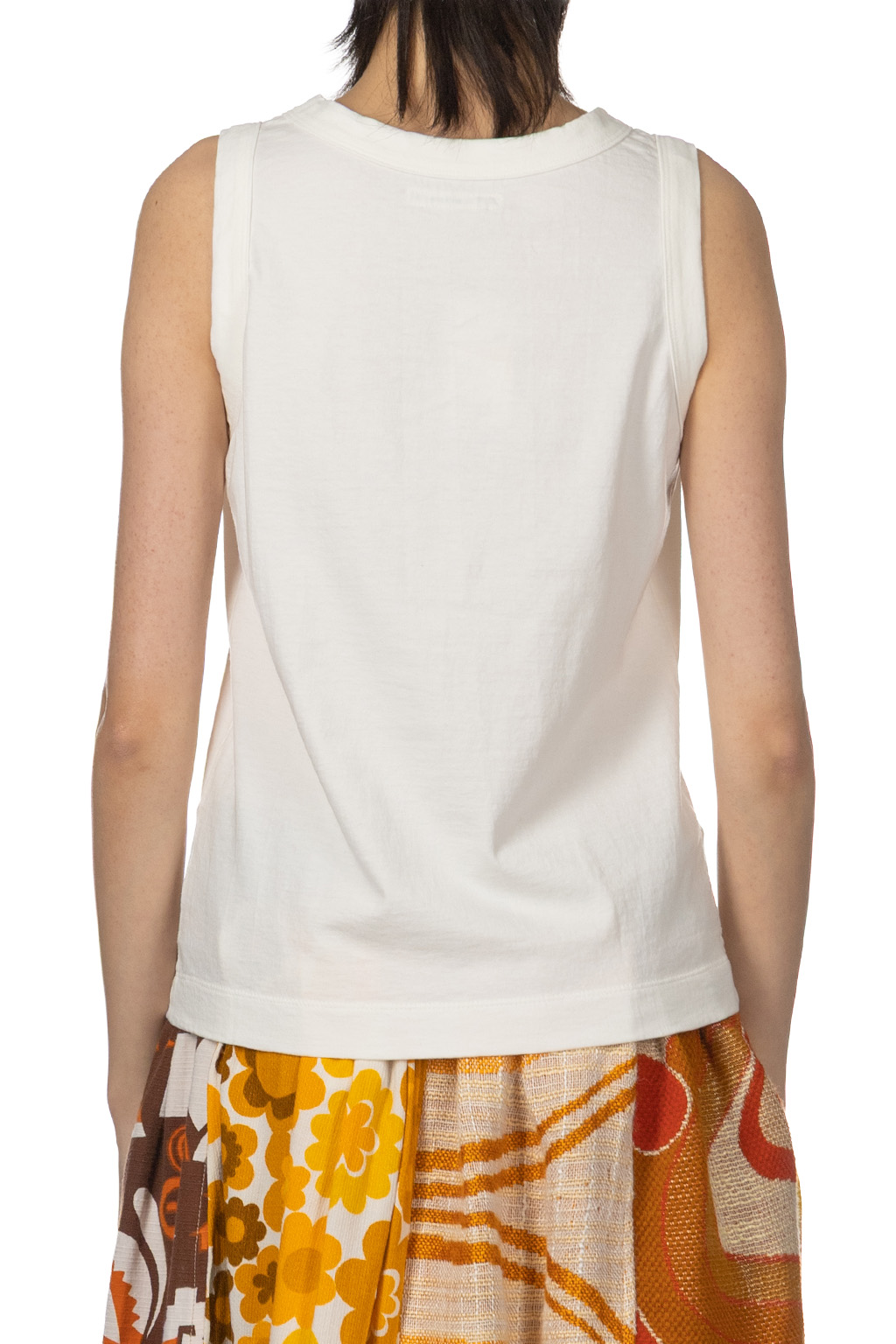 Tigre Brocante - Vintage Light Jersey Tank Top - White