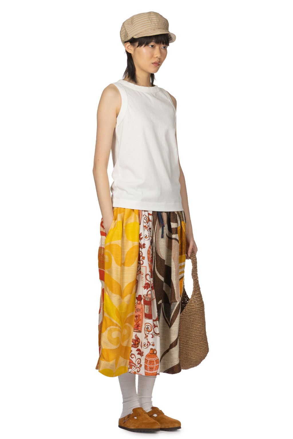 Tigre Brocante - Vintage Light Jersey Tank Top - White