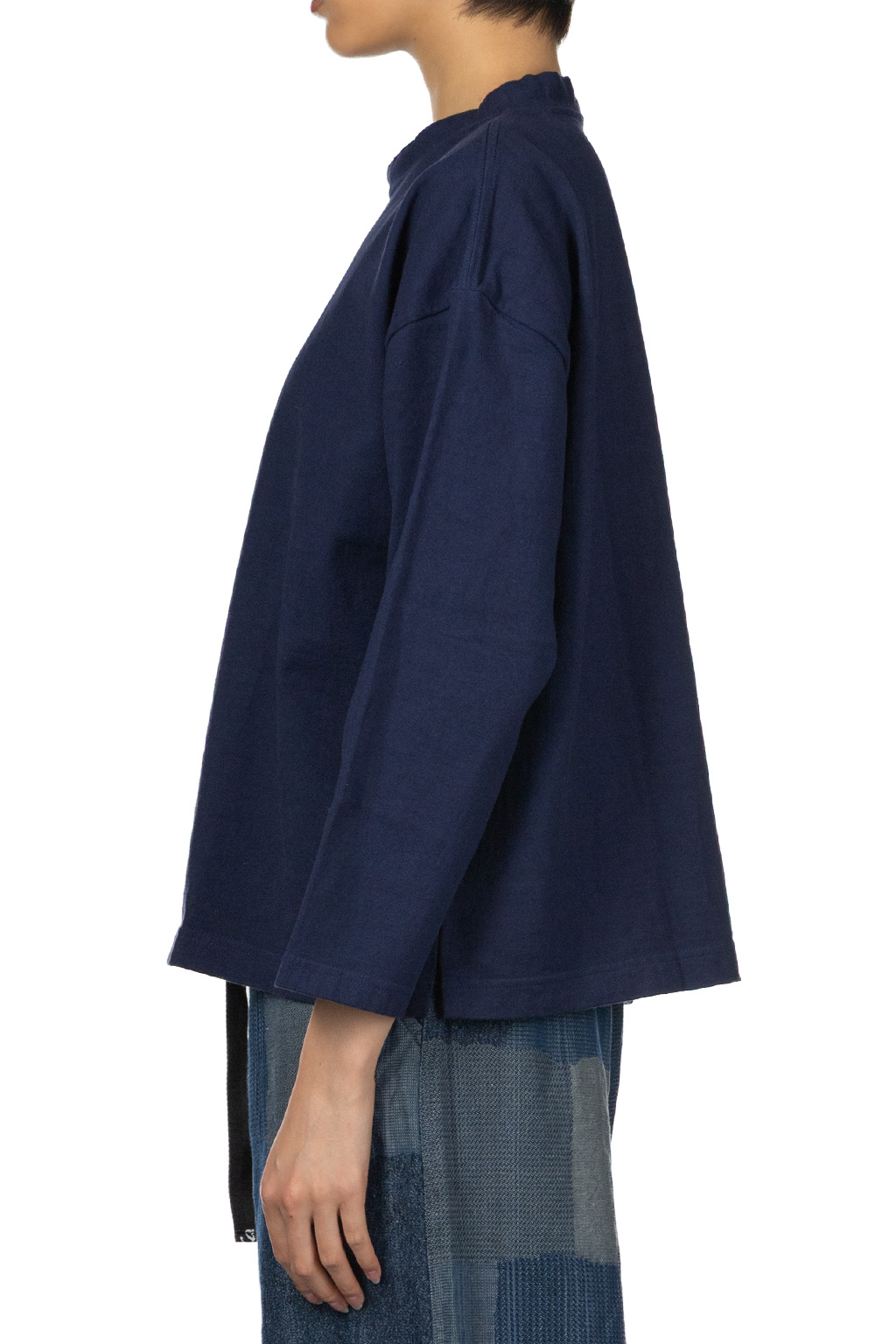 Tigre Brocante - Women Yakko Long Sleeve T-Shirt - Navy