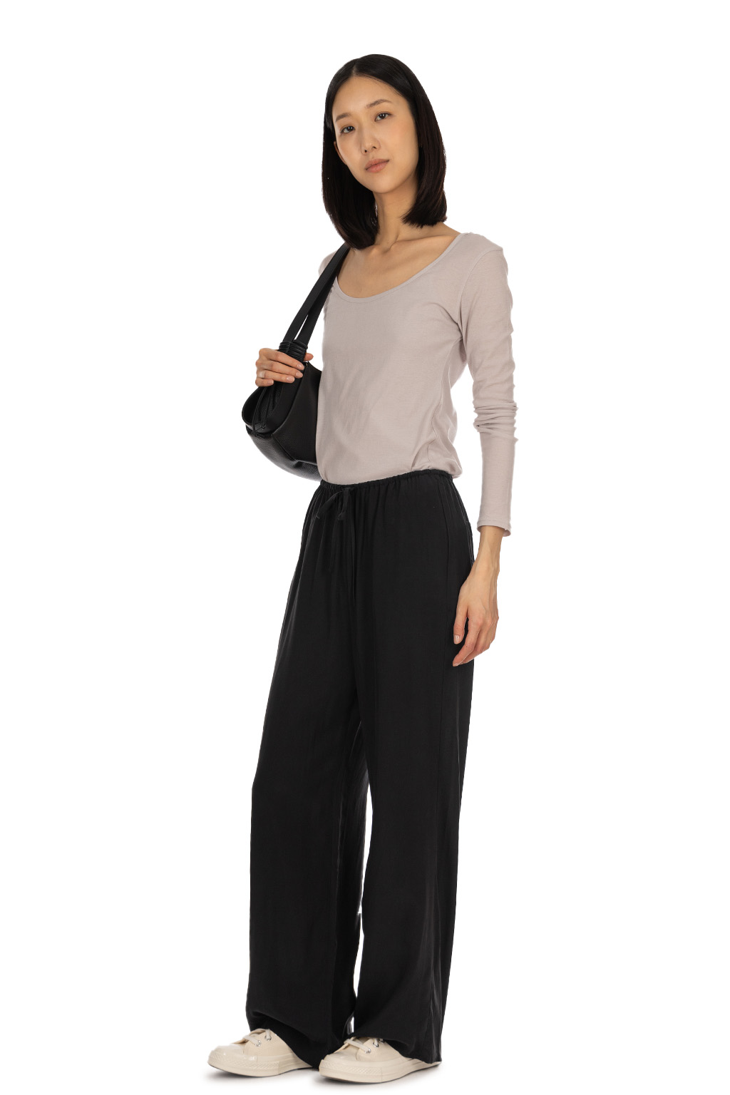 Tu es mon Tresor - The Sea Blue Chalcedony Trouser - Black