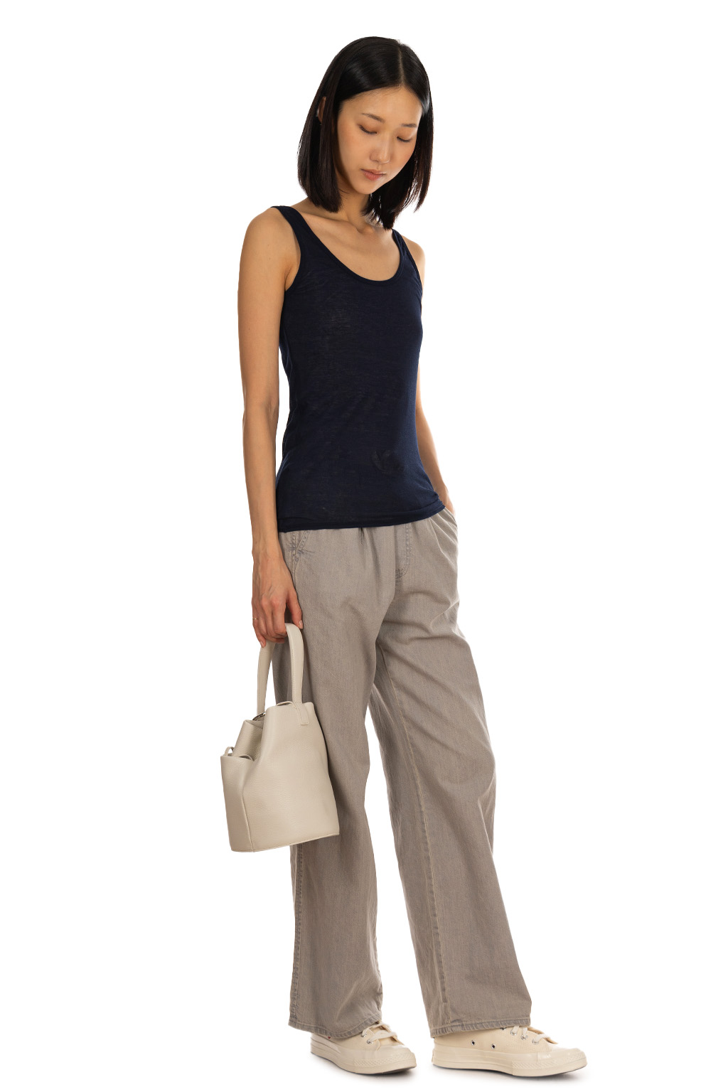 Tu es mon Tresor - U-Neck Tank - Navy