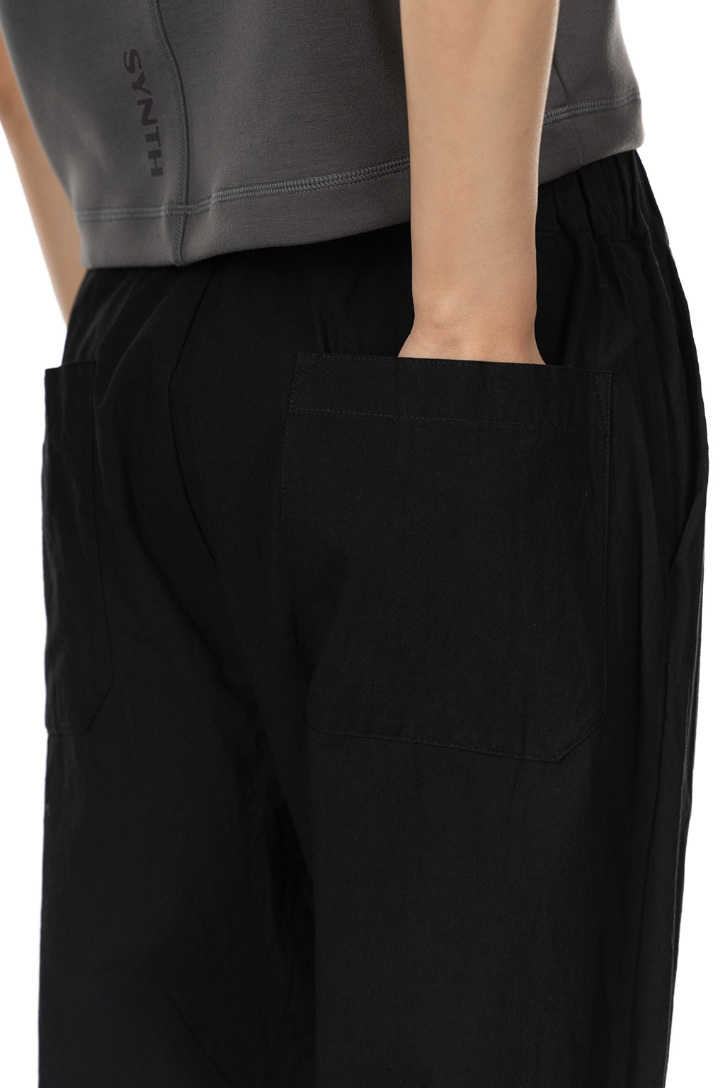 Veritecoeur - Cross Washer Easy Pants - Black