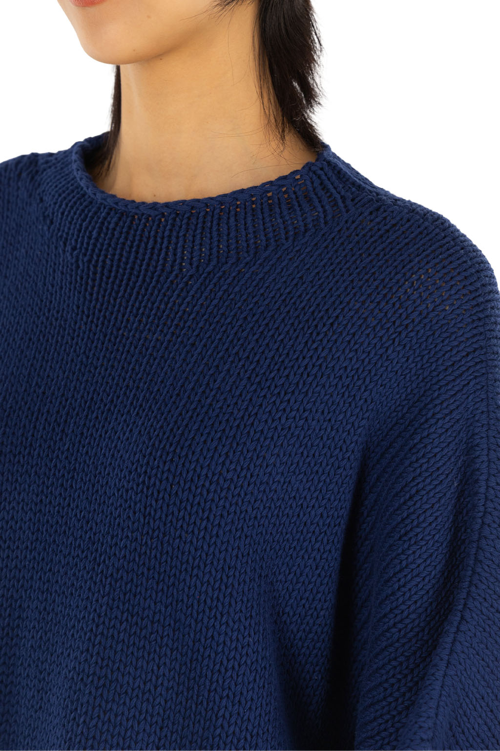 Veritecoeur - Dolman Pullover Knit - Navy