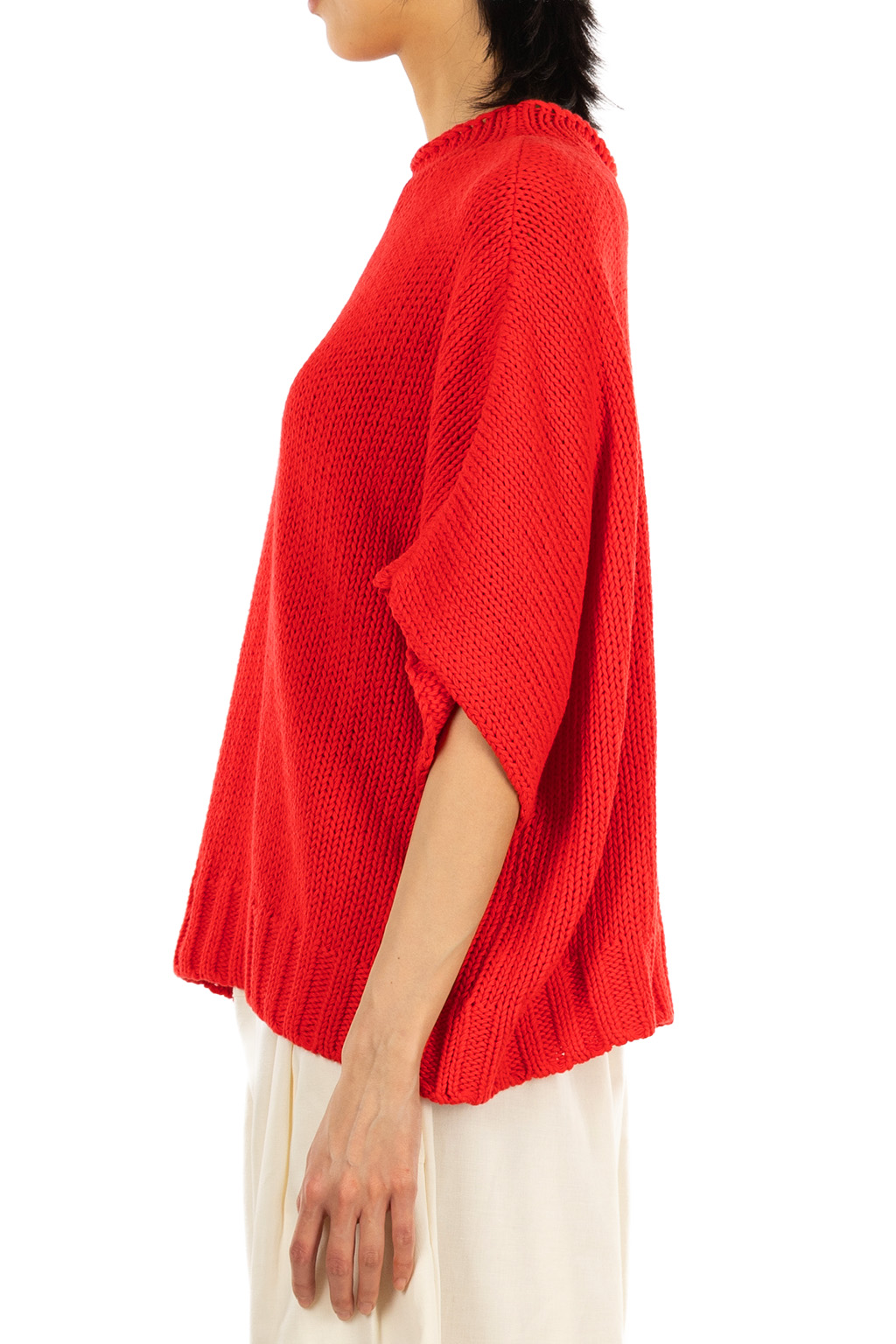 Veritecoeur - Dolman Pullover Knit - Red