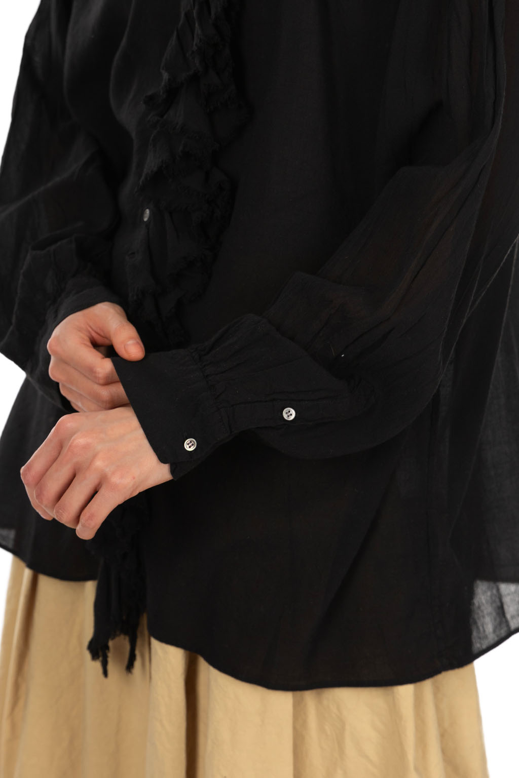 Veritecoeur - Frill Blouse - Antique Black