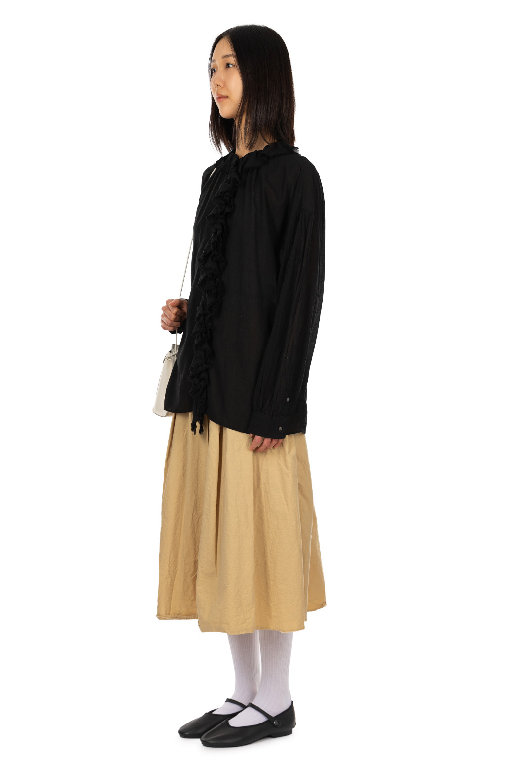 Veritecoeur - Frill Blouse - Antique Black