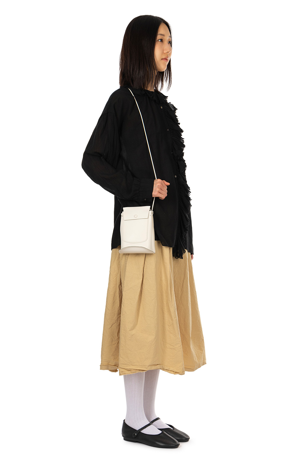 Veritecoeur - Frill Blouse - Antique Black