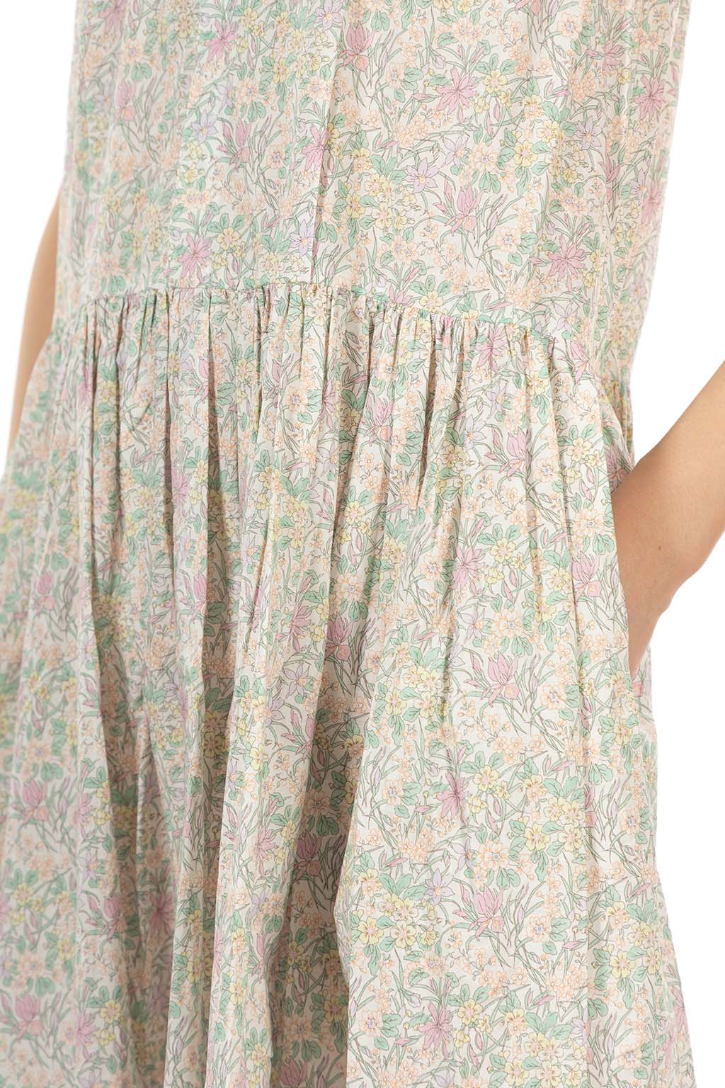 Veritecoeur - Liberty Print Sleeveless Dress - Iris