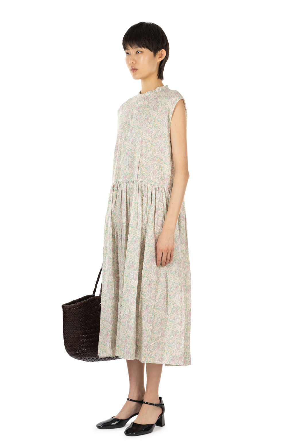 Veritecoeur - Liberty Print Sleeveless Dress - Iris