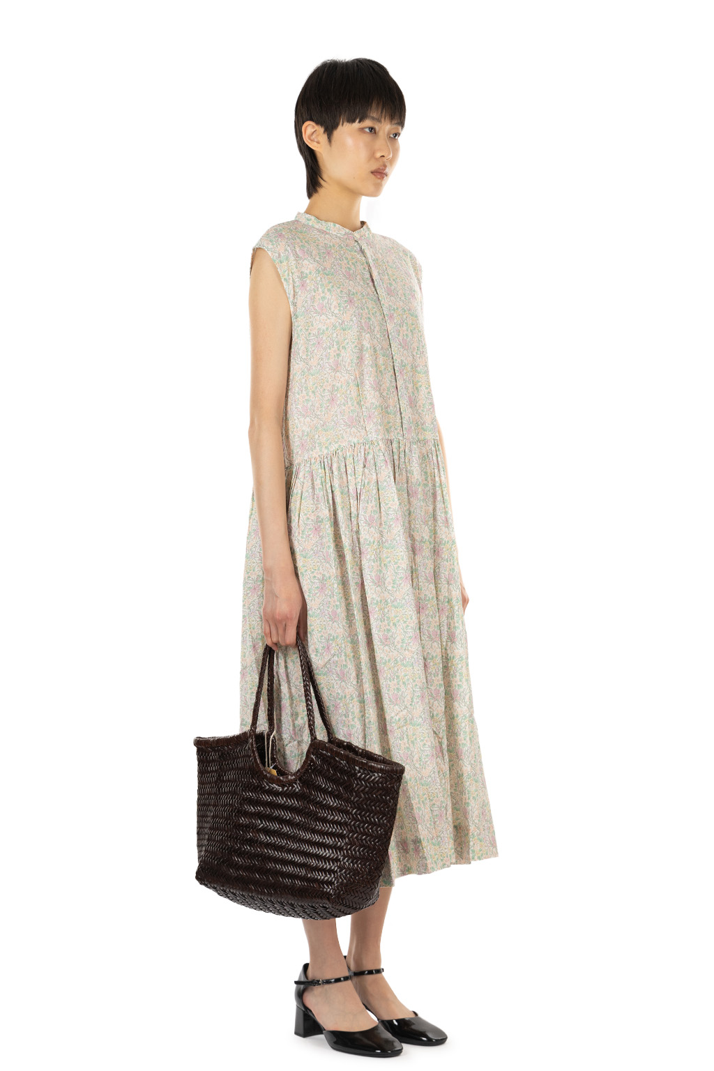 Veritecoeur - Liberty Print Sleeveless Dress - Iris