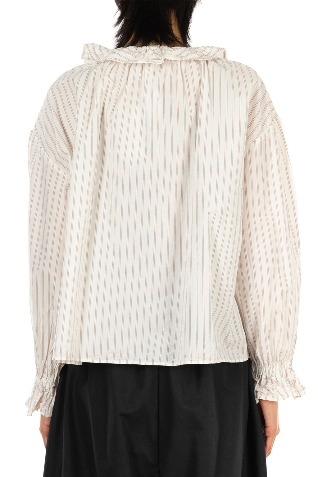 Veritecoeur - Striped Frill Blouse