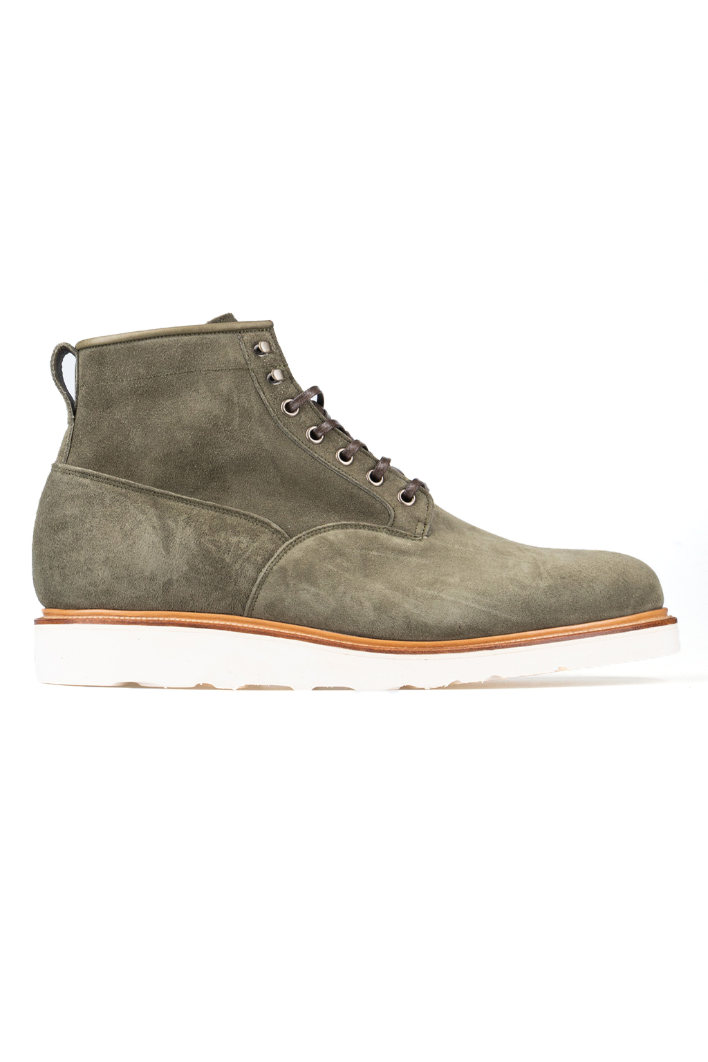 Viberg Scout Boot - Olive Green Calf Suede