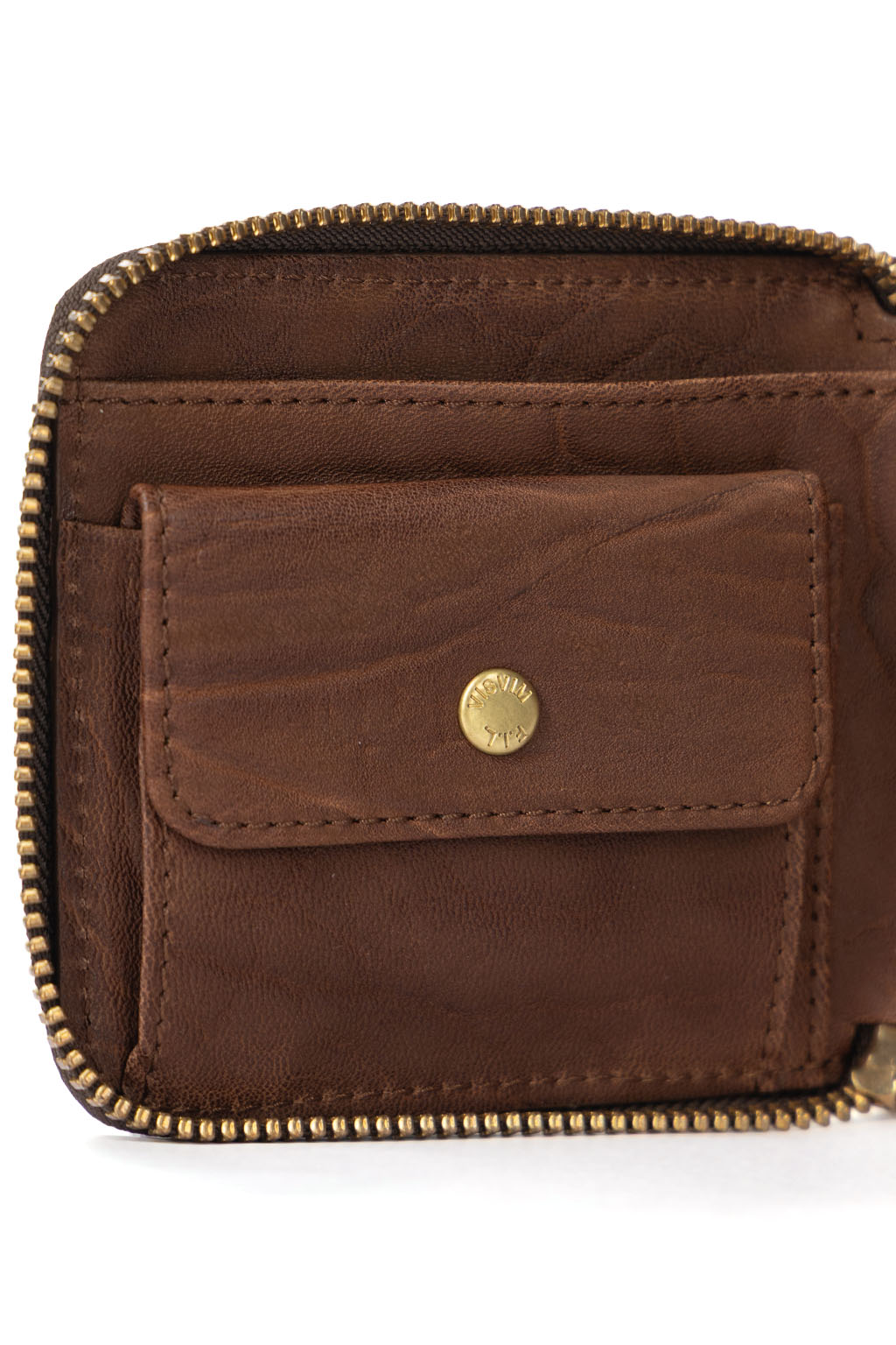 VISVIM - Leather BI-Fold Wallet - Brown