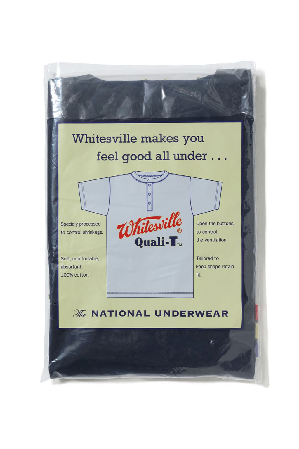 Whitesville - SS Henley T-Shirt - Navy