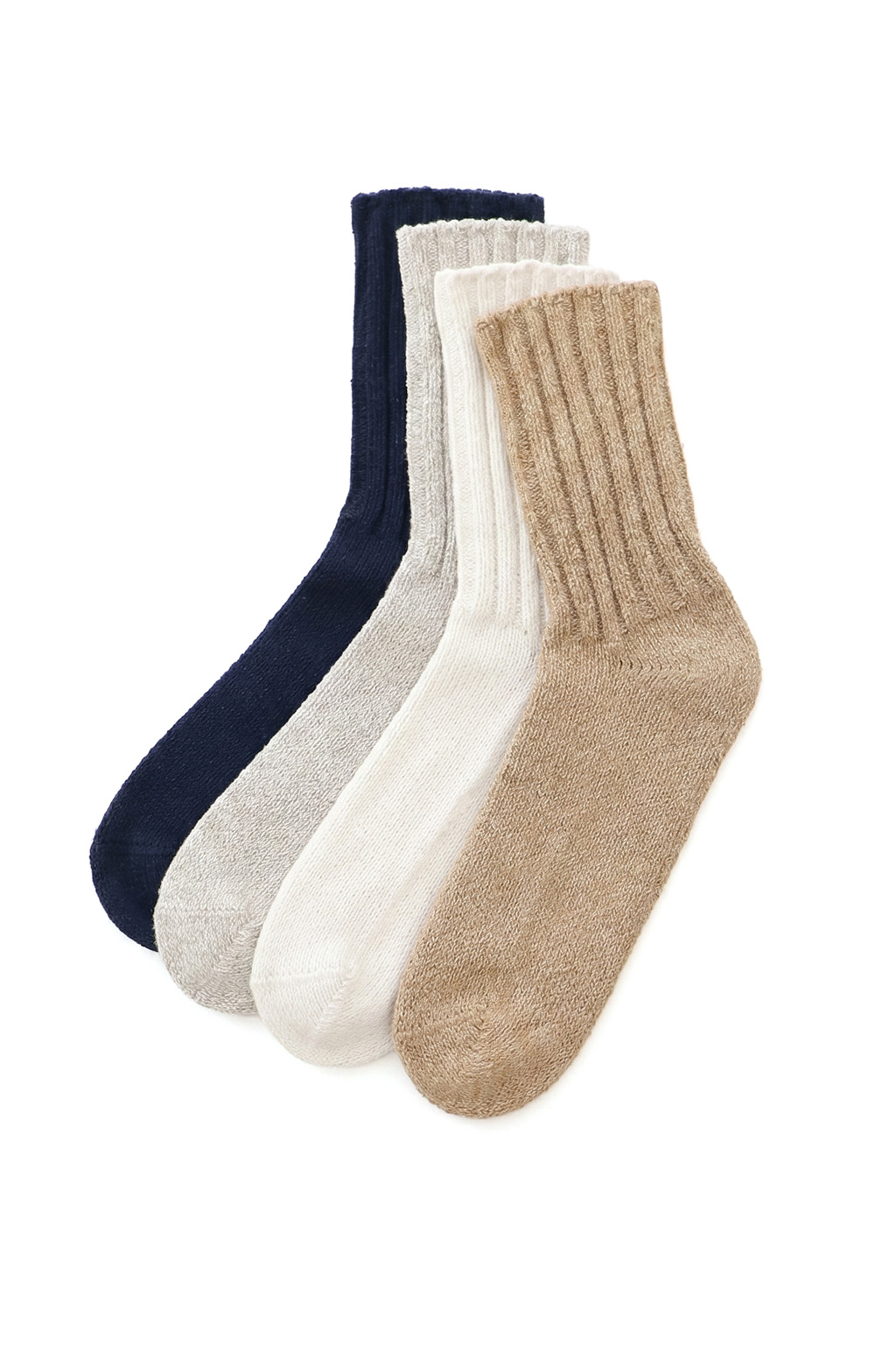 YAECA - Cotton Silk Rib Socks - 4 Colors