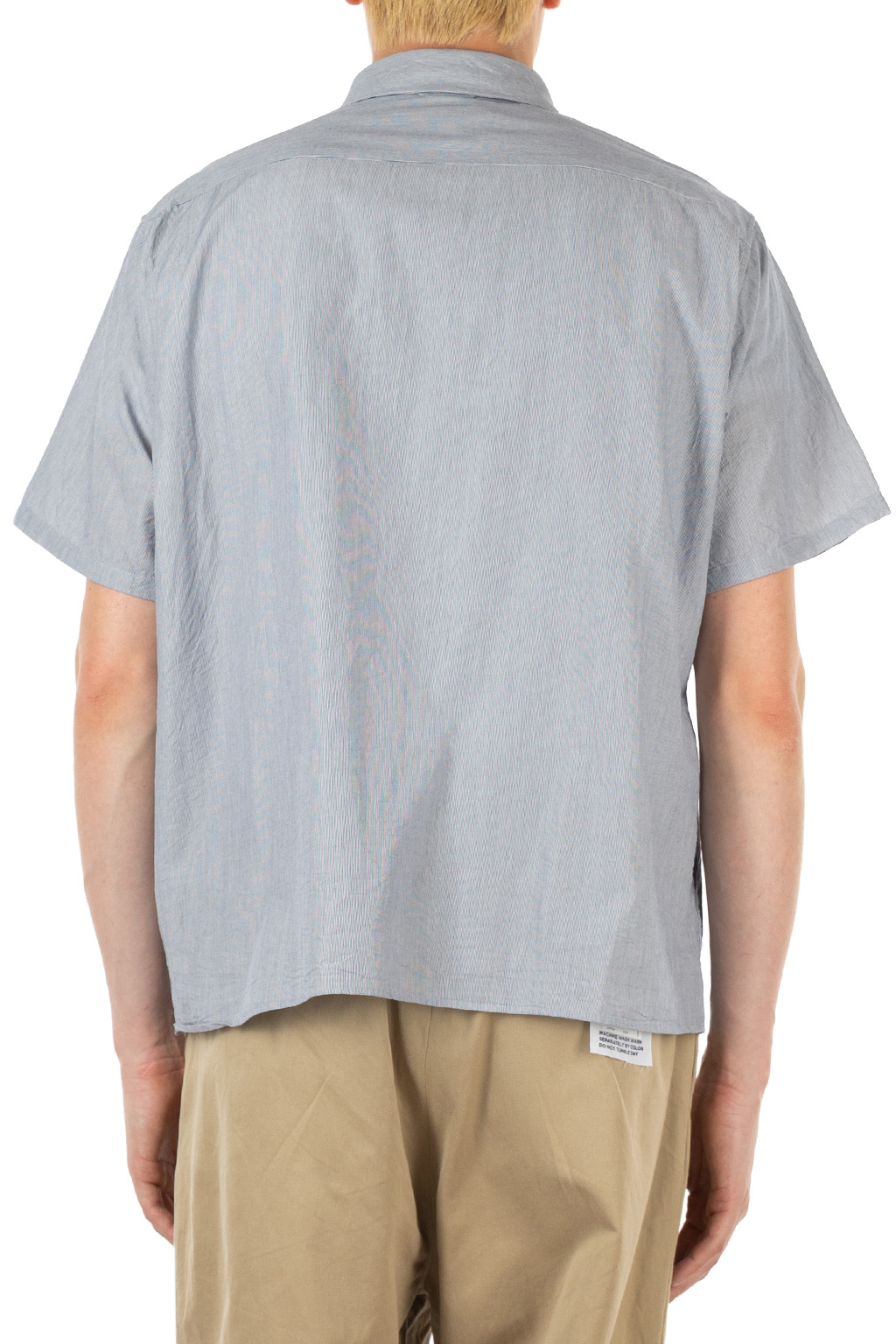 YAECA - Men's Comfort SS Shirt - Relaxed Square - Hairline Stripe