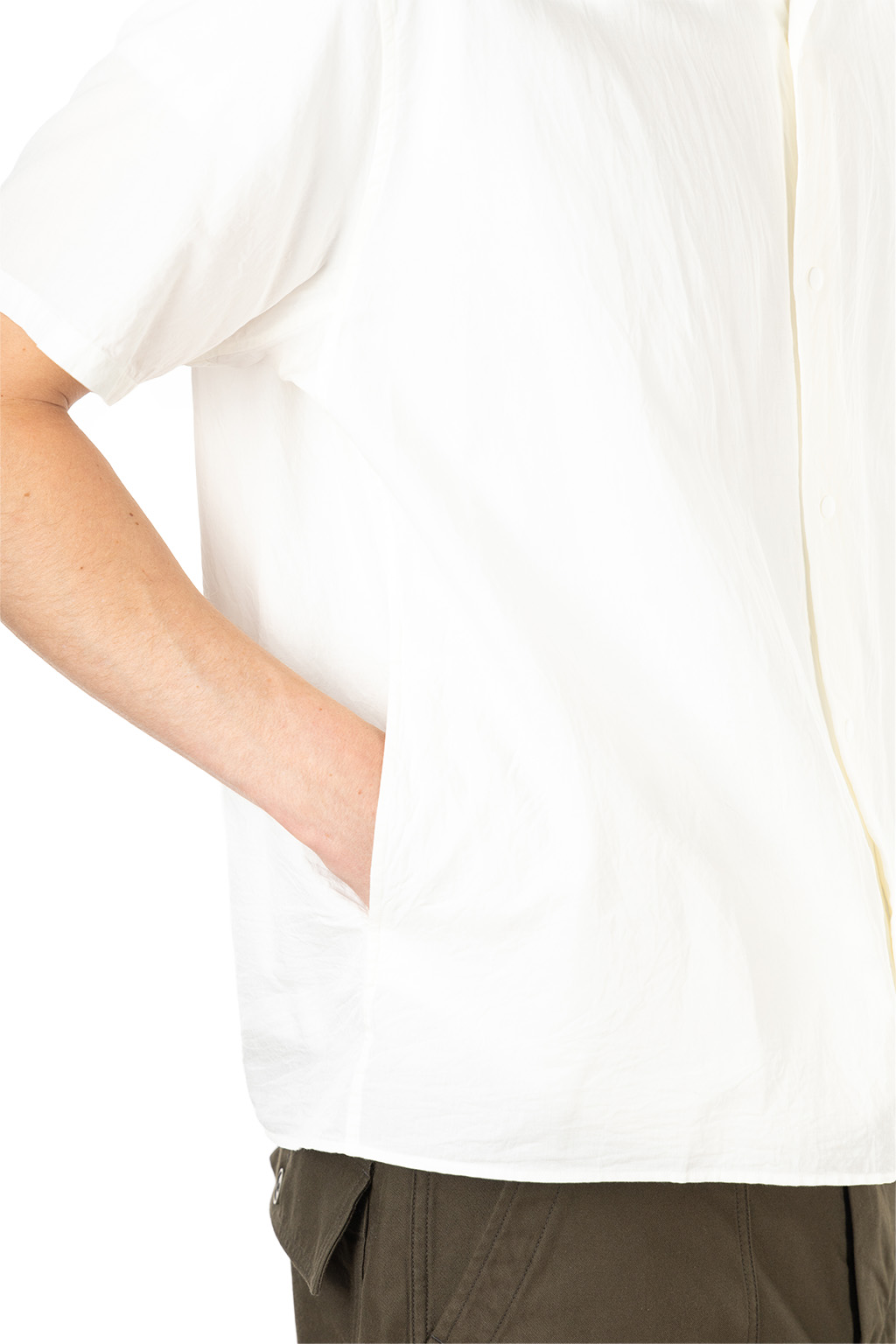 YAECA - Men's Comfort SS Shirt - Relaxed Square - White
