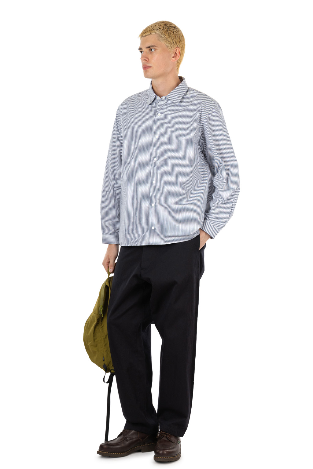 YAECA - Men's Comfort Shirt - Block Stripe