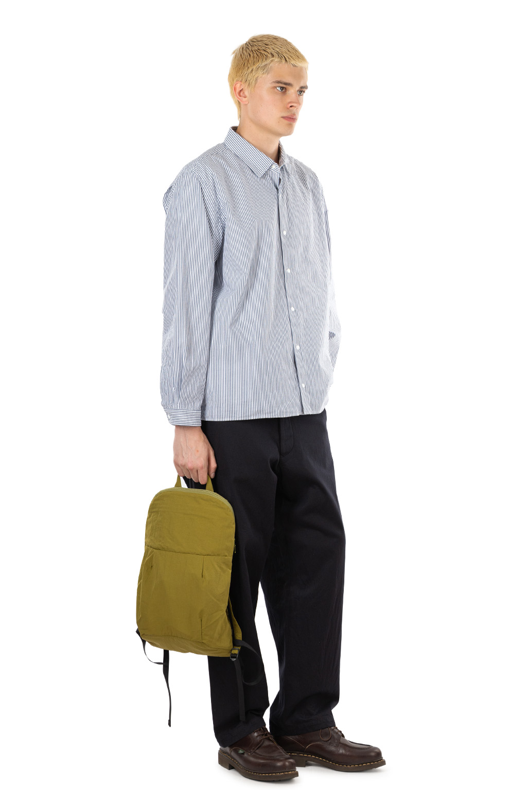 YAECA - Men's Comfort Shirt - Block Stripe