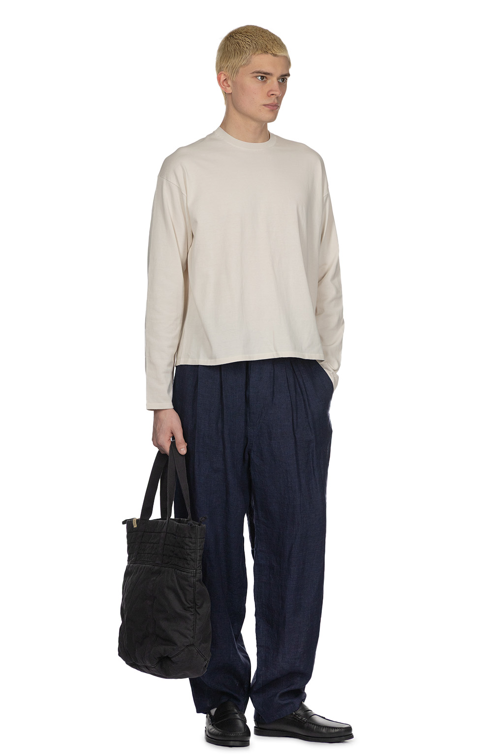YLEVE - Gas Singeing Cotton Knit Pullover - Ivory