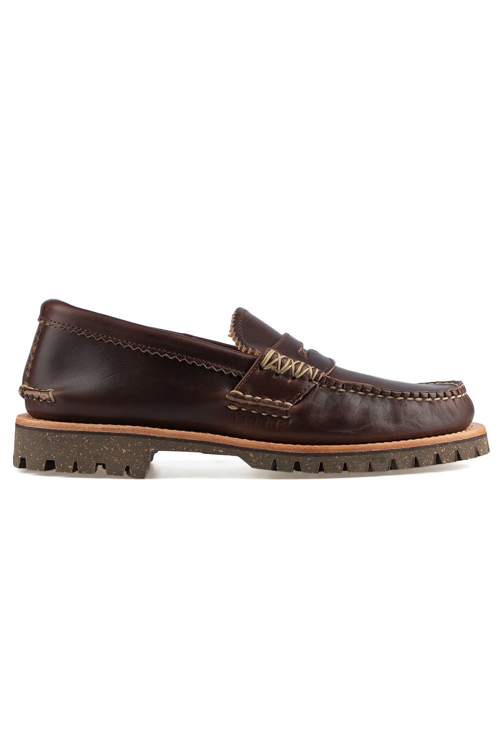 Yuketen - x Blue Button Shop Loafer - G. Brown