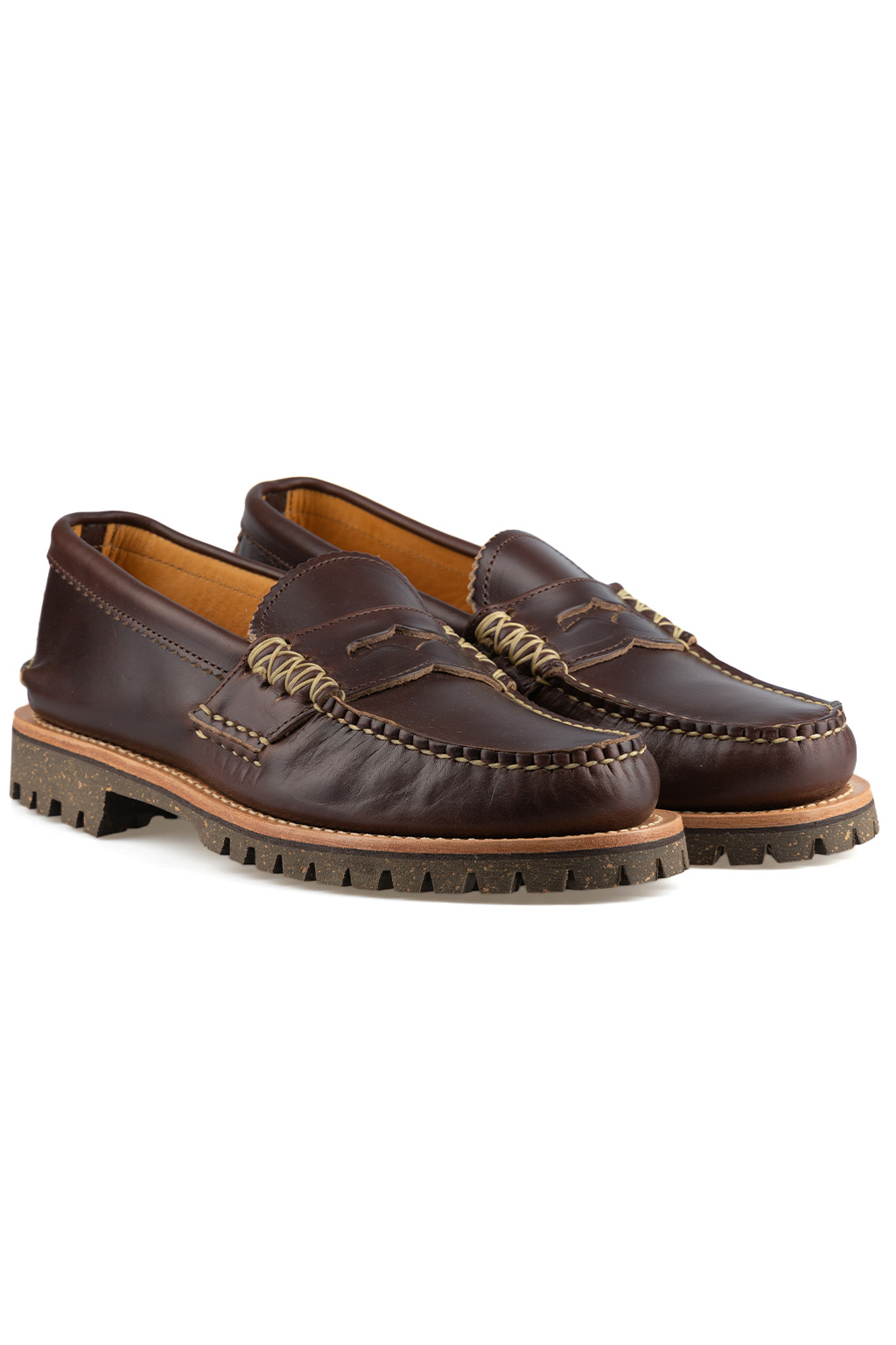 Yuketen - x Blue Button Shop Loafer - G. Brown