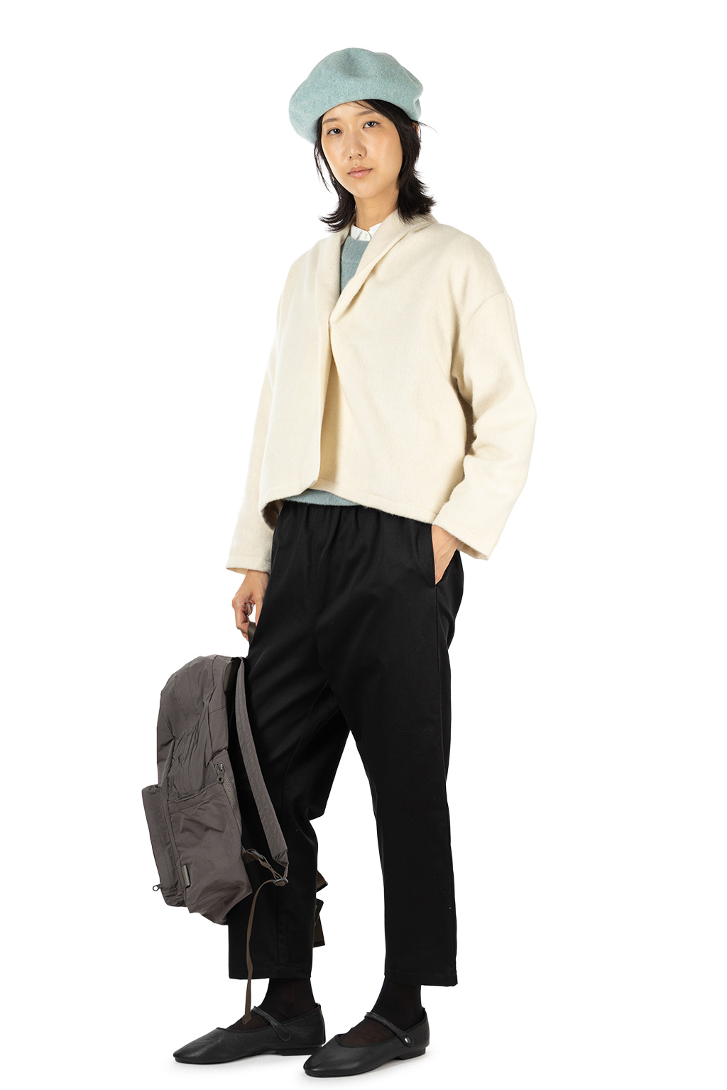 amiacalva Split Yarn Backpack - Grey