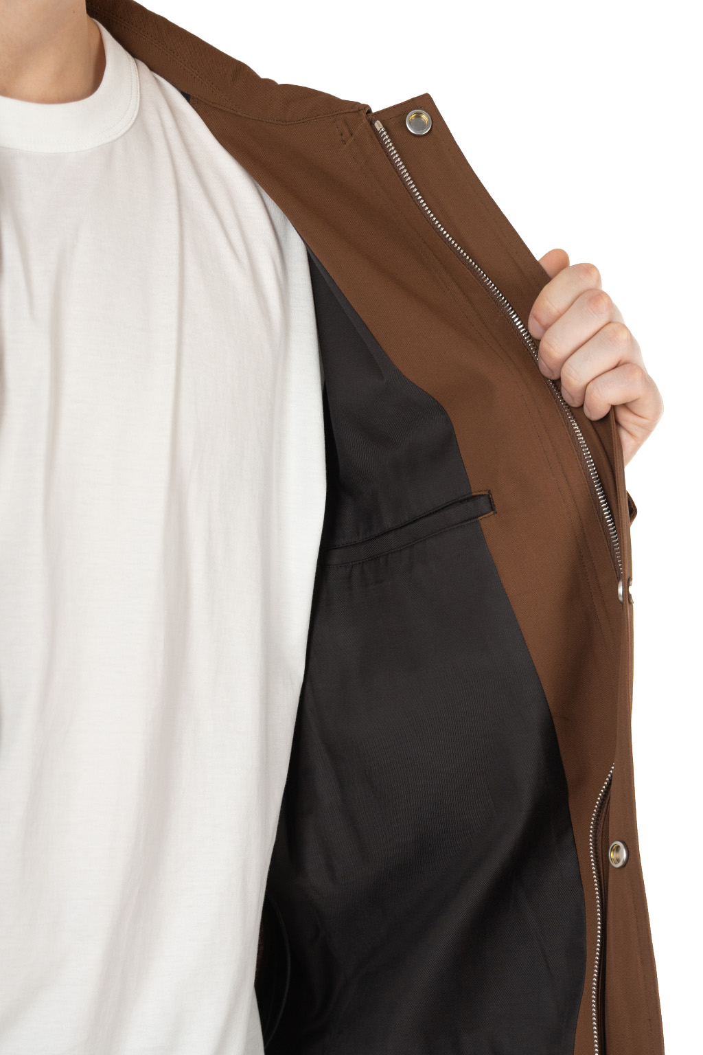 Markaware - Short Field Blouson - Cotton Voile Yarn Twill - Burnt Umber