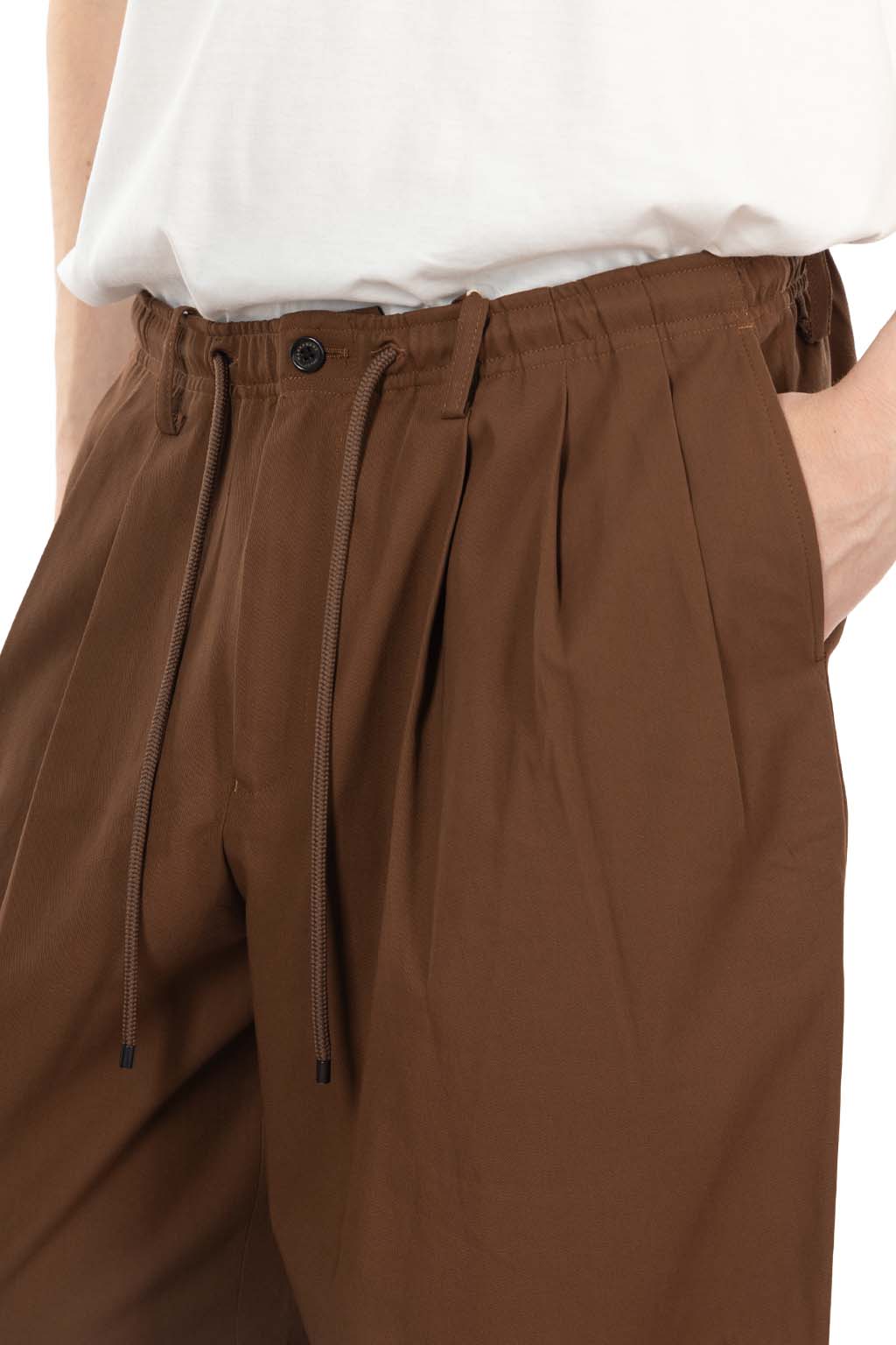 Markaware - Triple Pleated Easy Trousers - Burnt Umber