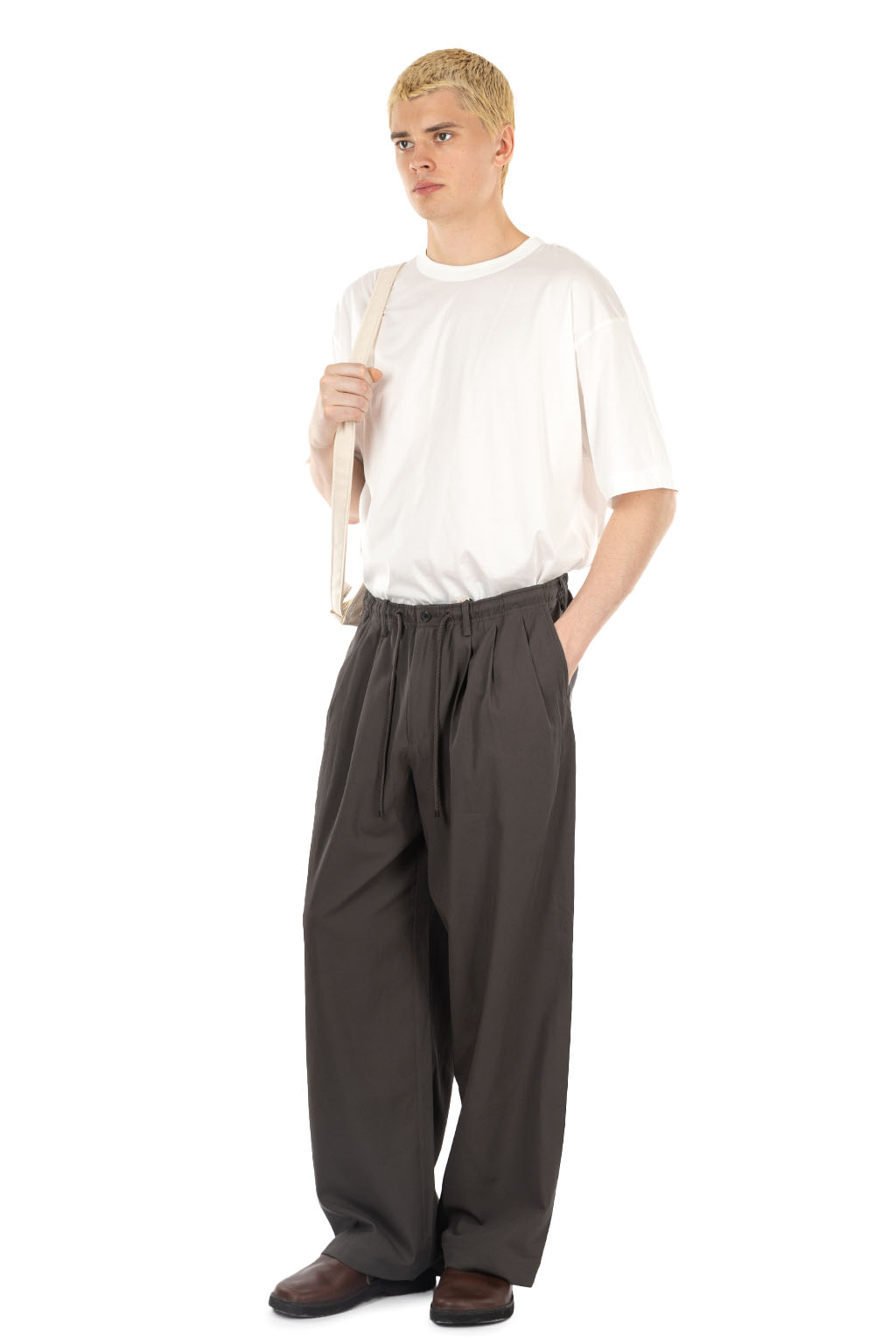 Markaware - Triple Pleated Easy Trousers - Charcoal