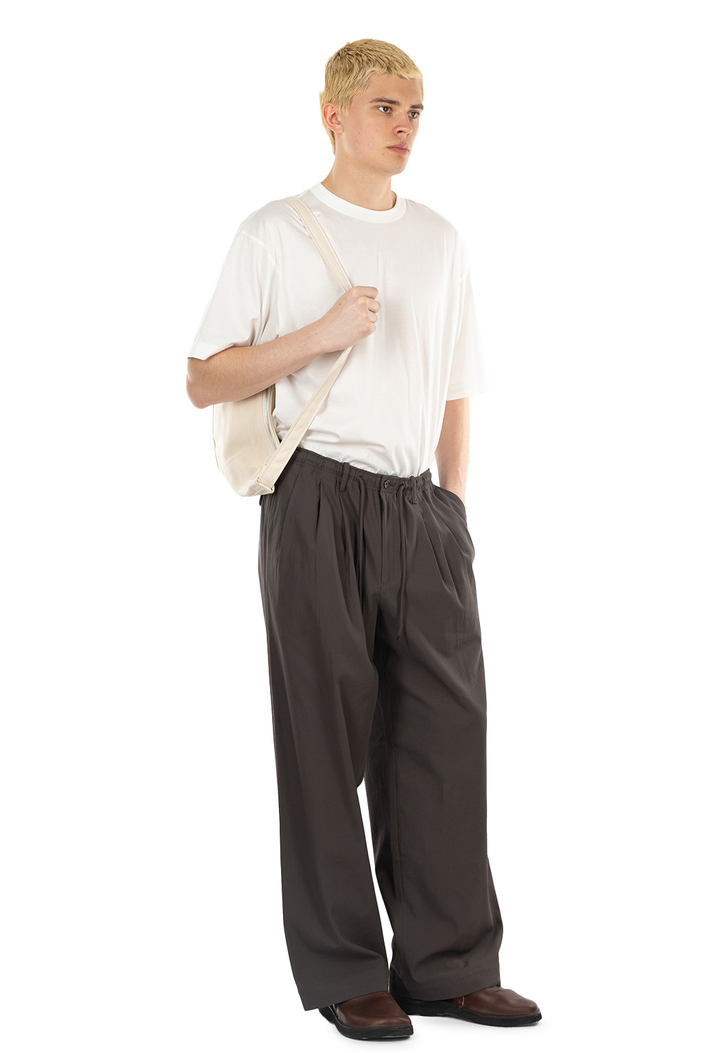 Markaware - Triple Pleated Easy Trousers - Charcoal