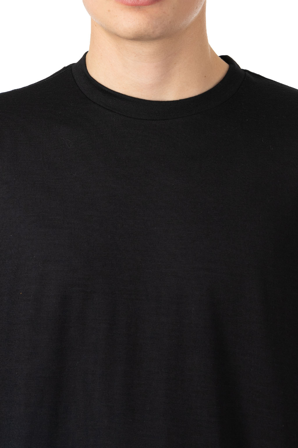 Markaware - Wool Single Jersey Washable Crew Neck - Black