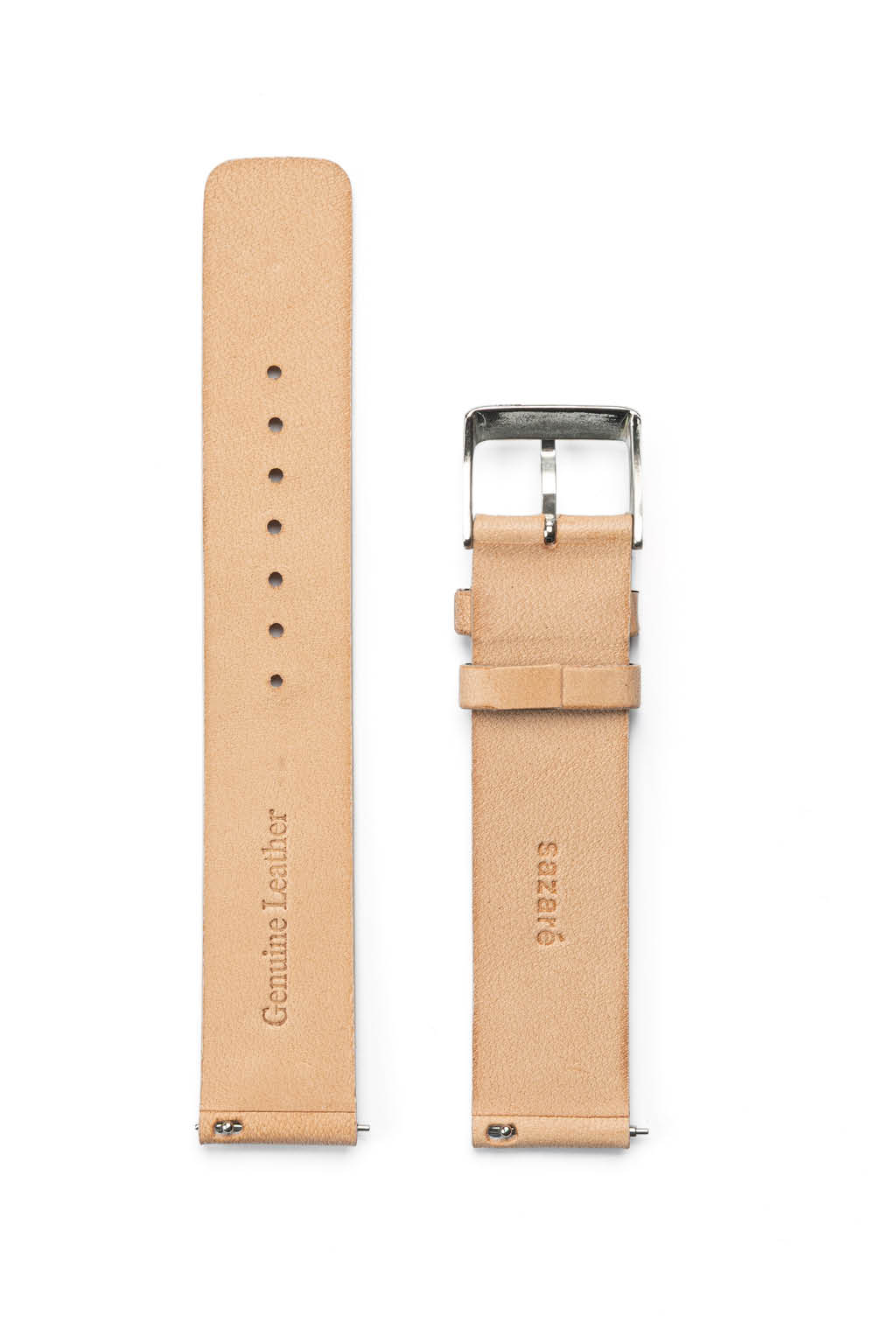 sazare - Strap Silver Mirror Nume Leather 