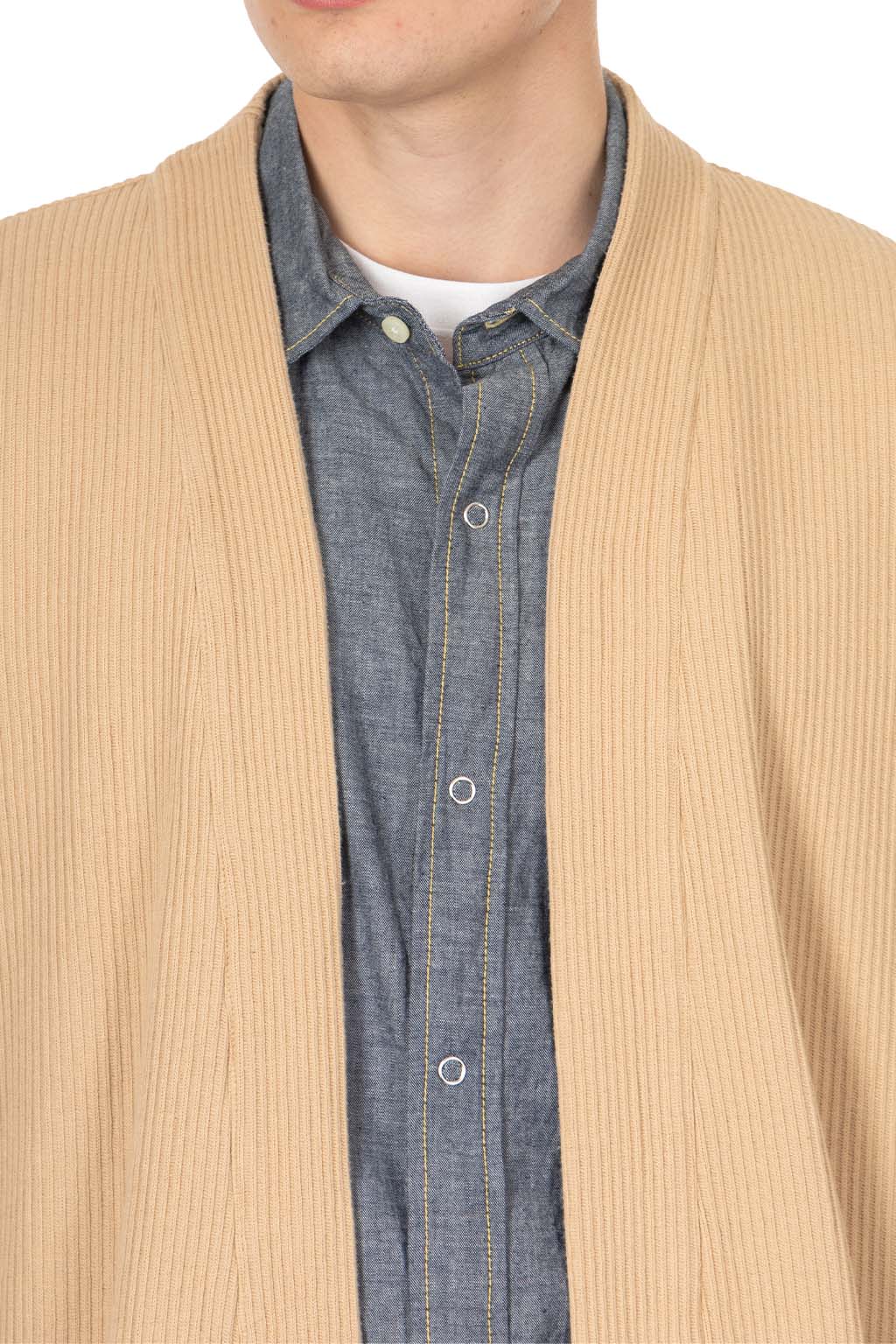 ts(s) - Lined Easy Cardigan - Beige
