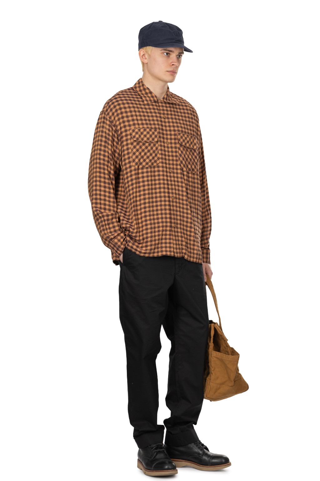 ts(s) - Round Flap Pocket Shirt - Brown