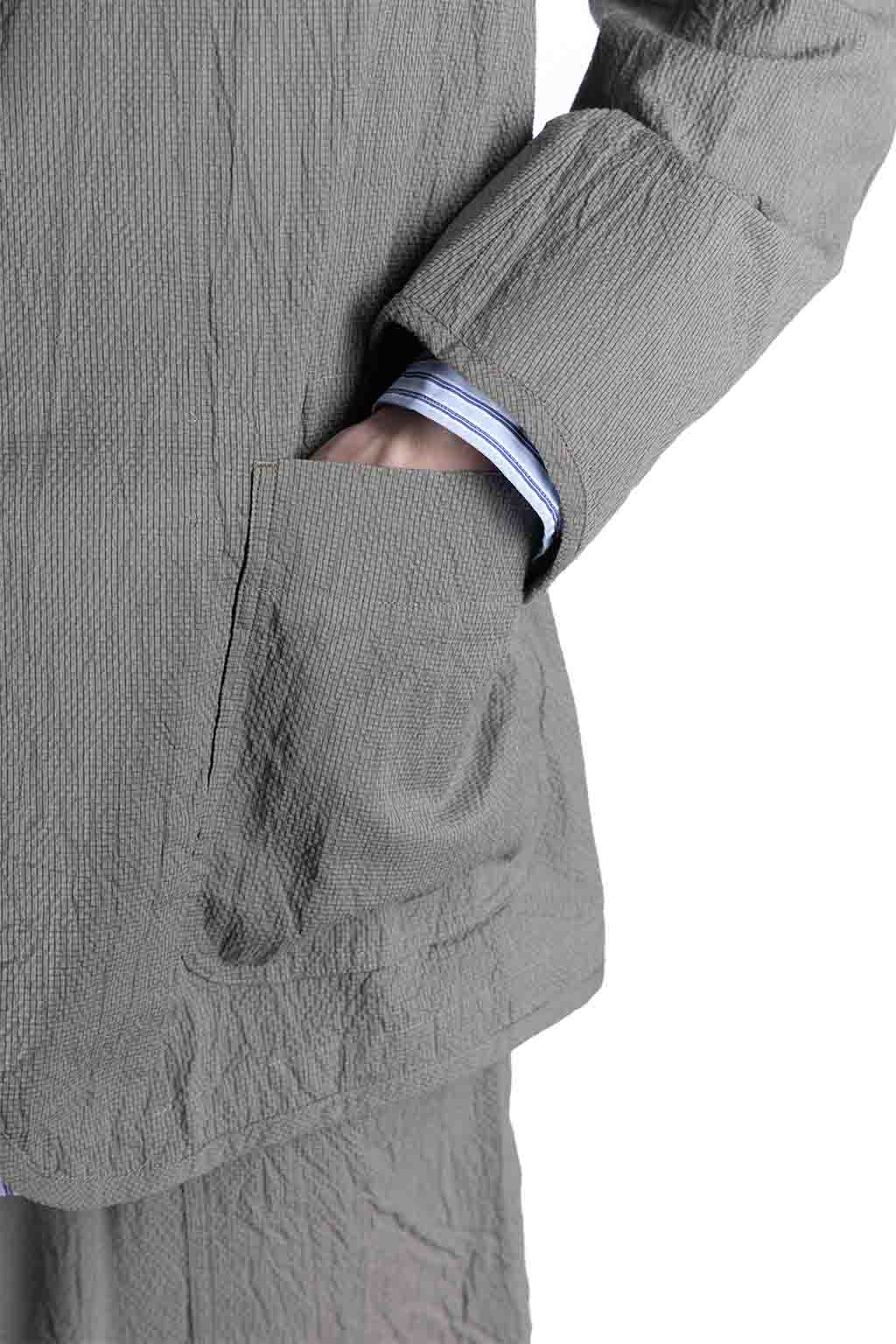ts(s) Cotton Ramie Silk 2 Button 3 Patch Pocket Piping Jacket